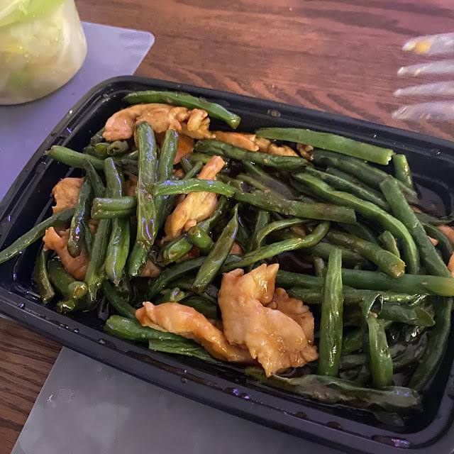 Shrimp with String Beans Combo Platter