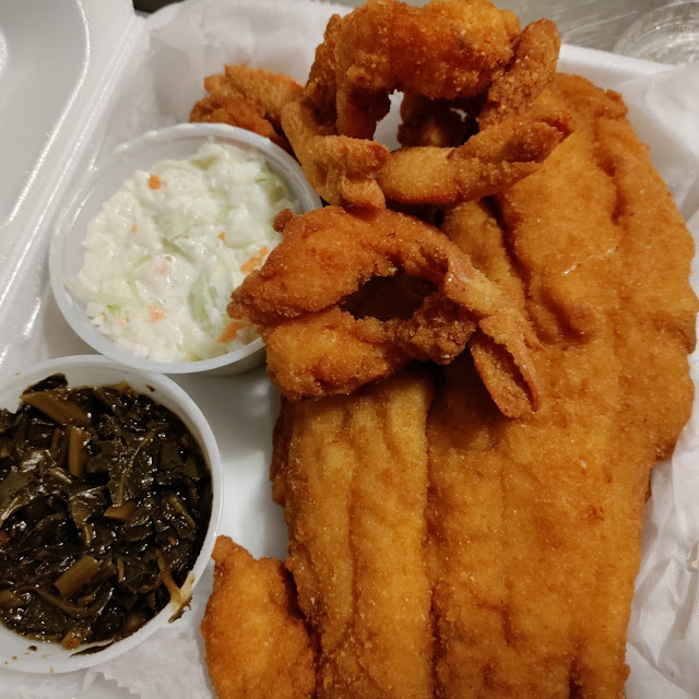 Fried Flounder & Shrimp