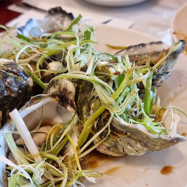 Oysters Ginger and Shallots