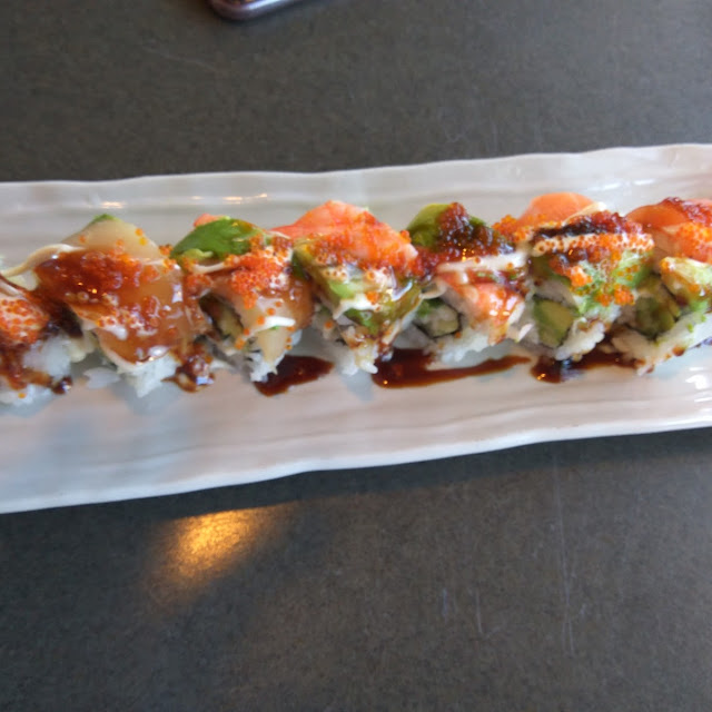 Rainbow Roll with Tobiko