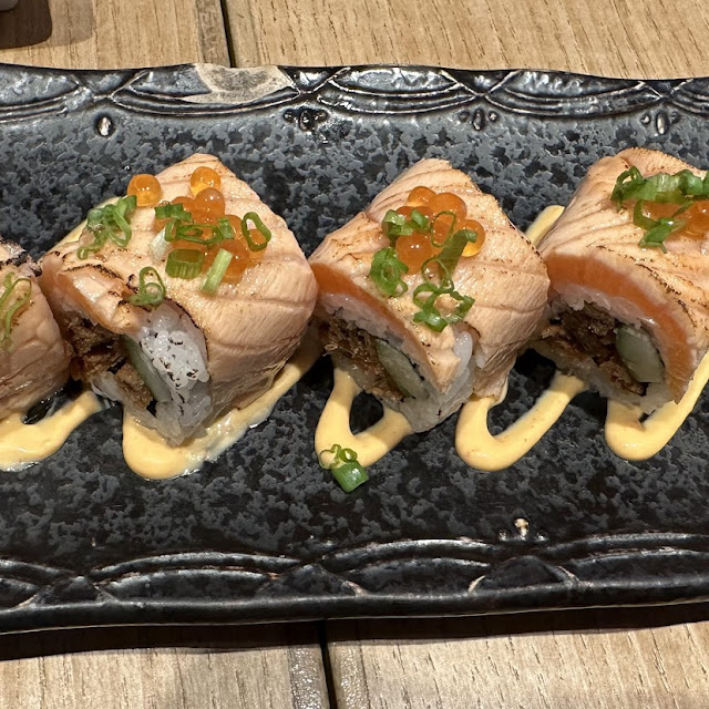 Torched Salmon Sushi