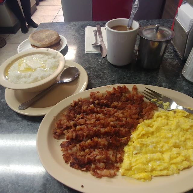 Eggs Canned Corn Beef Hash Toast & Coffee