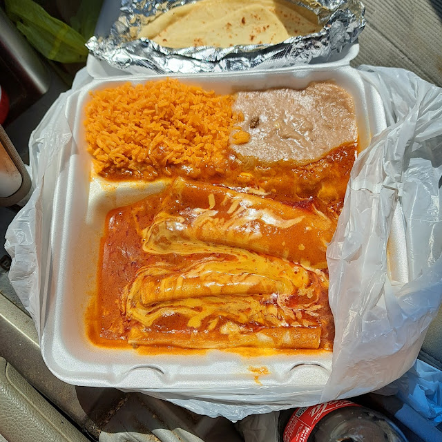 Cheese Enchiladas Plate