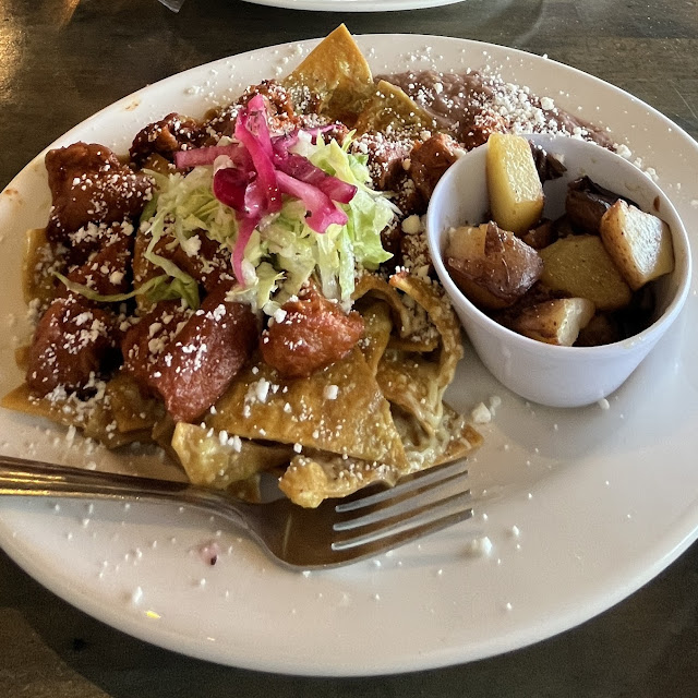 Verdes Chilaquiles with Chicharrón