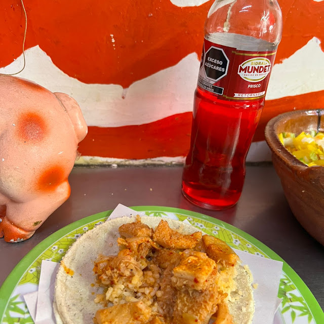 Pancita En Salsa Roja Guisada Con Su Epazote