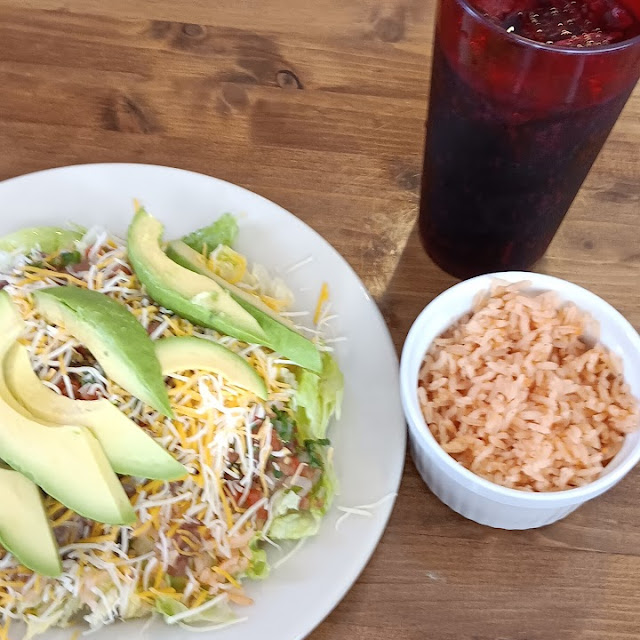 Avocado Salad with Side of Rice