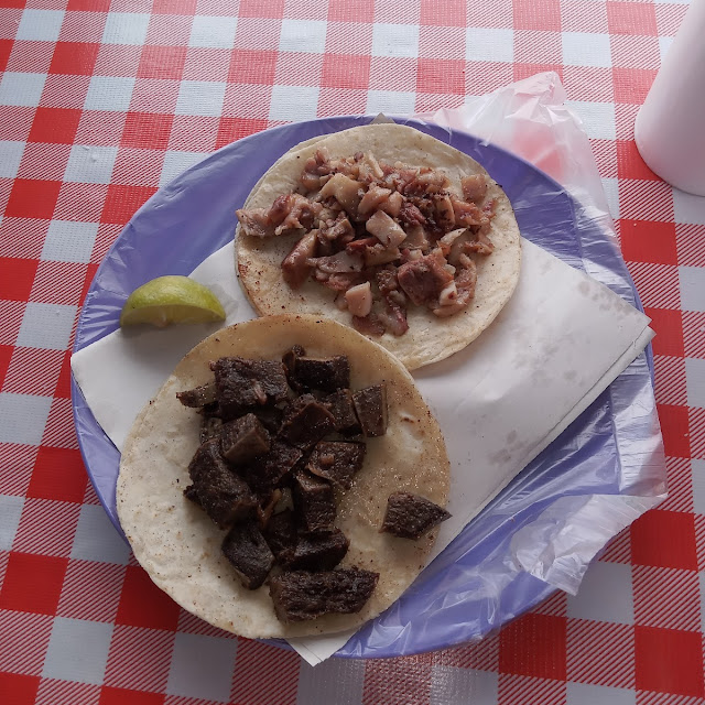Riquisimos Tacos de Tripa Y Pajarilla