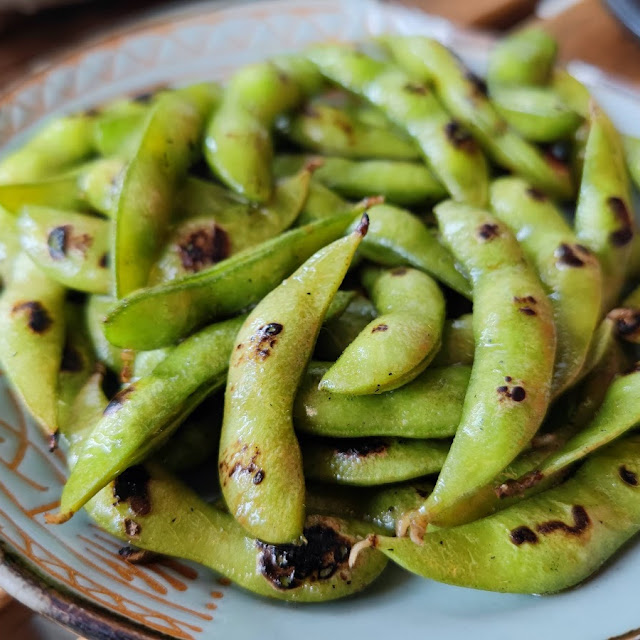 Grilled Edamame