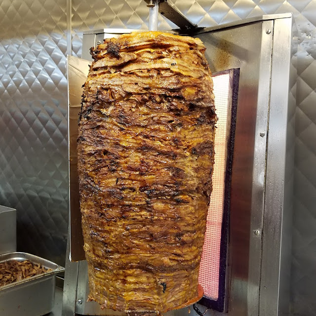 Al Pastor Meat on Spit