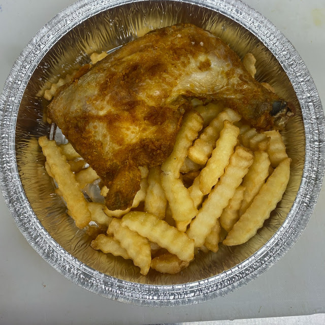 Fried Chicken with French Fries