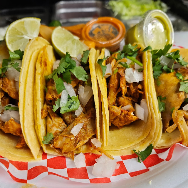 4 Trompo Tacos Plate with Cheese