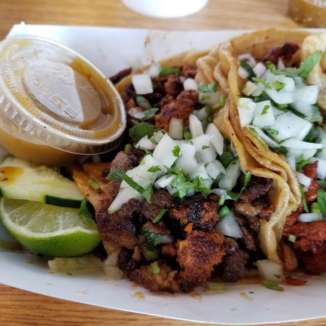 1 Taco Carne Asada & Chorizo 1 Tacos Al Pastor