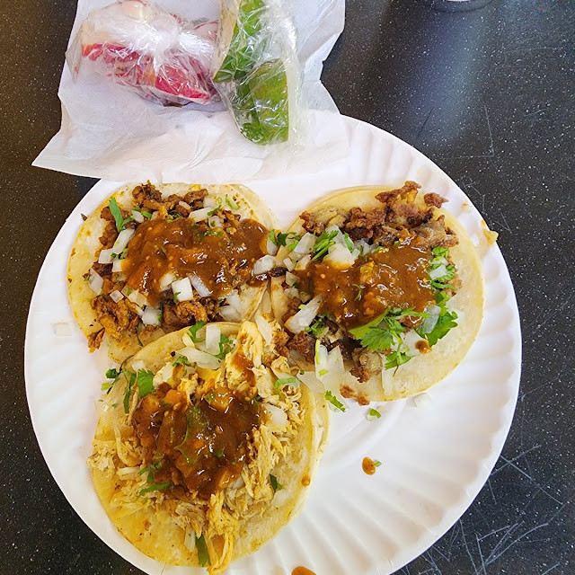 Taco Variety 2 of Each Cabeza Buche Al Pastor