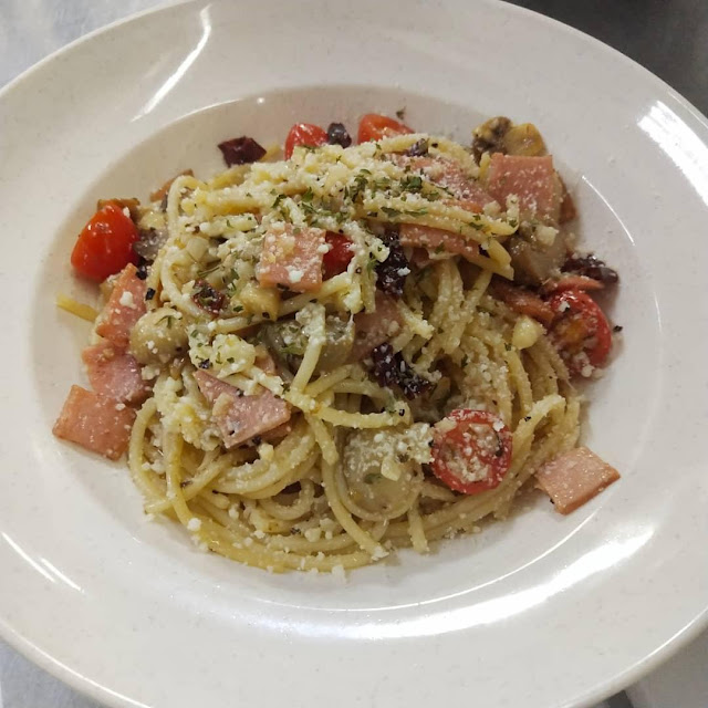 Chicken Ham Aglio Olio