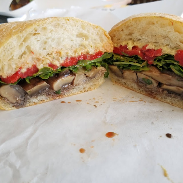 Veggie Sandwich Portobello Mushroom