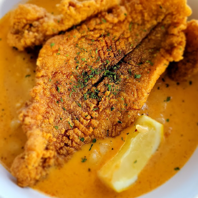 Cajun Fried Catfish and Grits