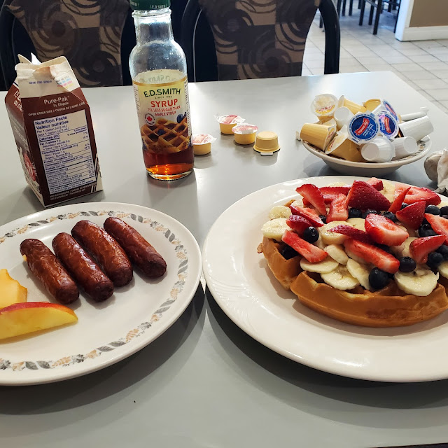 Waffles and Sausage