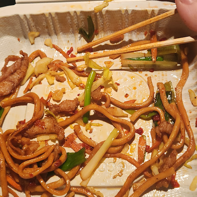Total Amount of Pork and Veggies in My Chow Mein