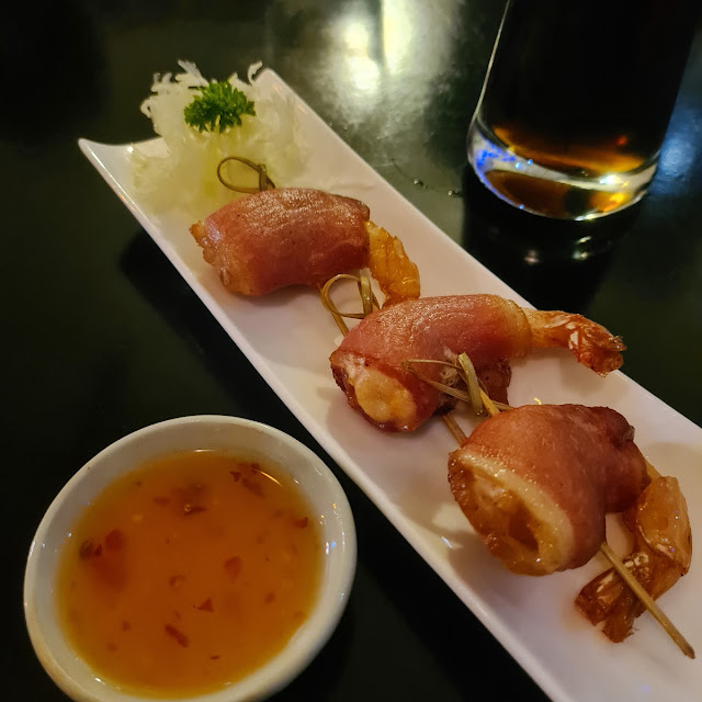 Praws with Bacon