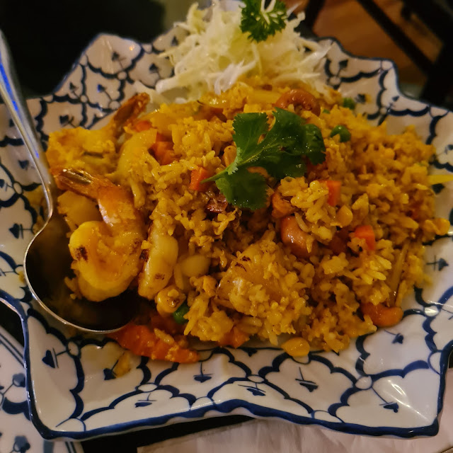 Fried Rice Prawns and Vegetables
