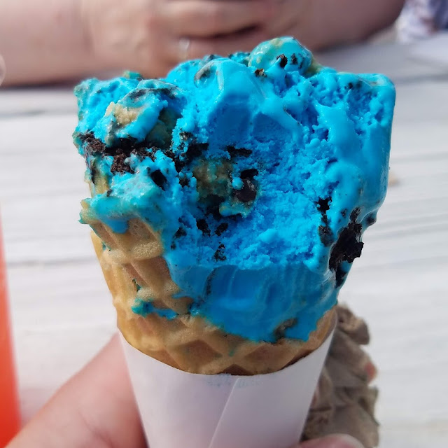 Cookie Monster Ice Cream Cone