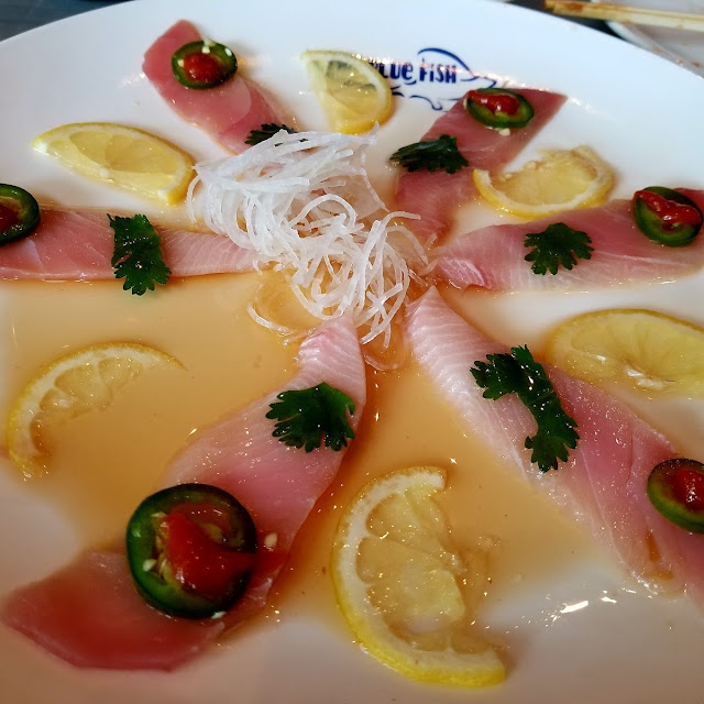 Truffle Salmon Sashimi w Ponzu