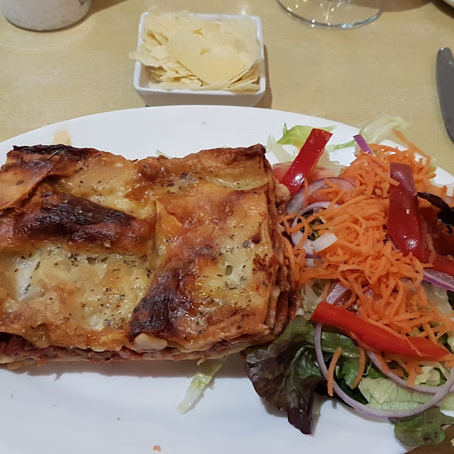 Meat Lasagne with Salad