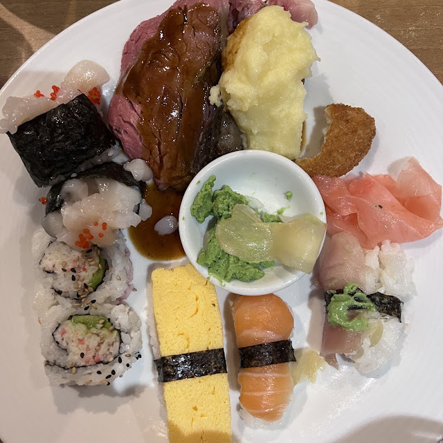自助餐 寿司 烤牛肉