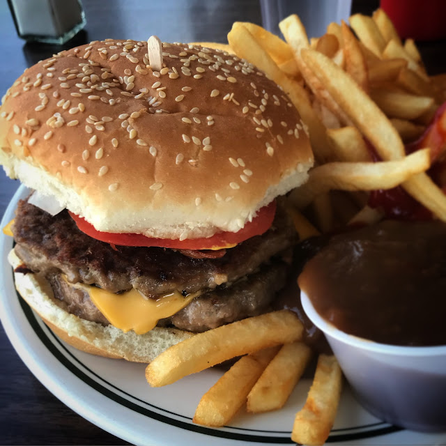 Hamburger and Fries