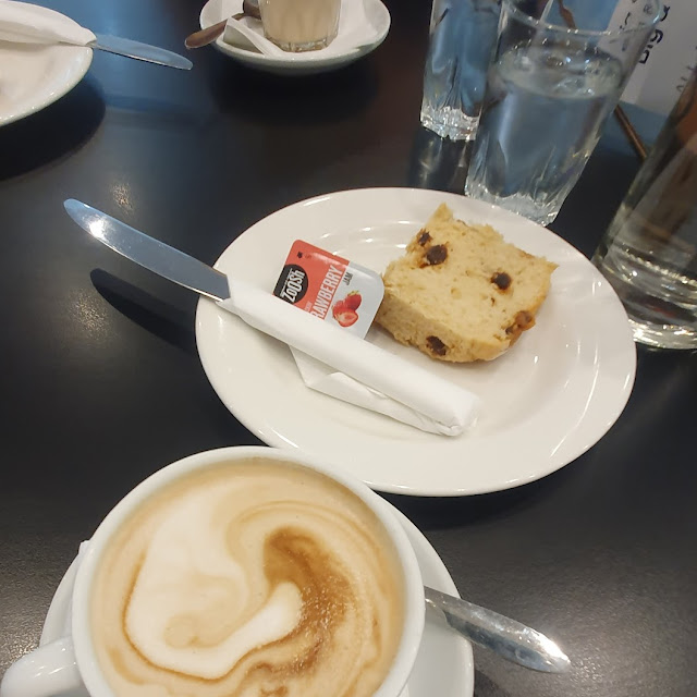 Almond Capuccino & Date Scone