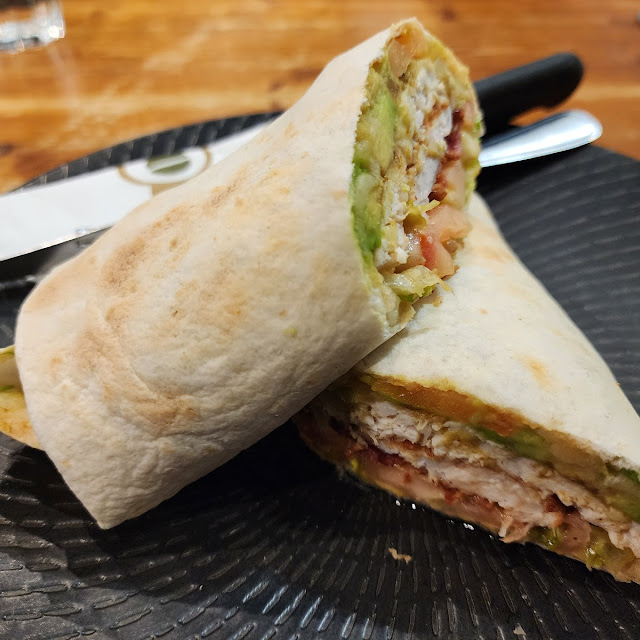 Chicken Bacon and Avocado Wrap