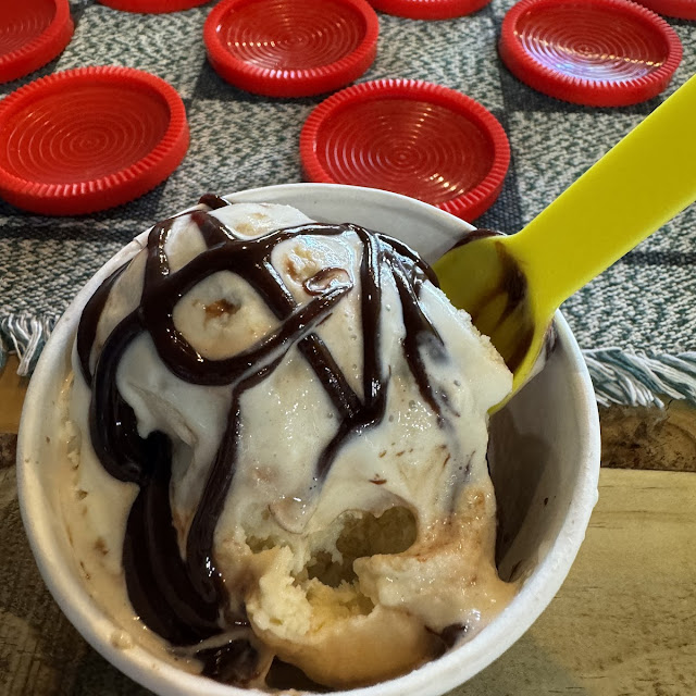 Vanilla Ice Cream with Hot Chocolate