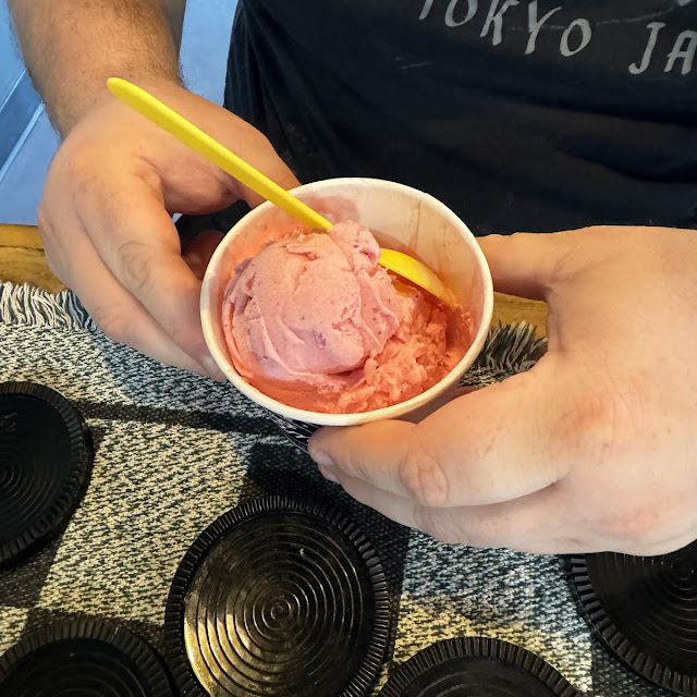Fresh Made Strawberry Ice Cream