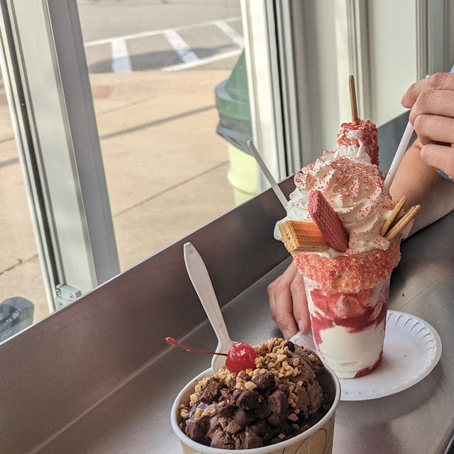 Brownie Sundae and Loaded Milkshake
