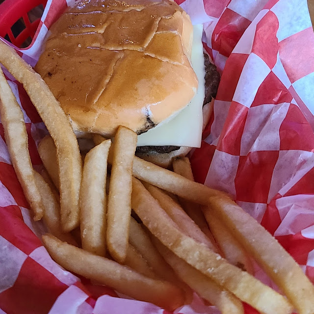 1 4 lb Burger and Fries