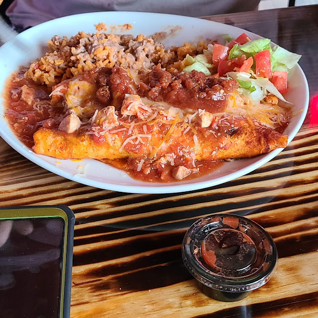 Smothered Enchilada Plate