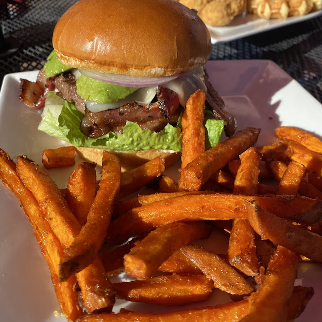 Cali Burger with Sweet Potato Fries