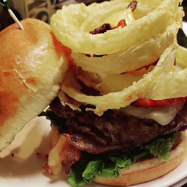 Crazy Bacon Burger with Tots