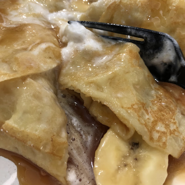Caramel Banana Crepes