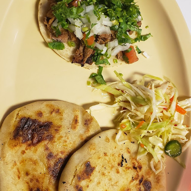 Pupusas Locas Pork Beans Cheese and Loroco