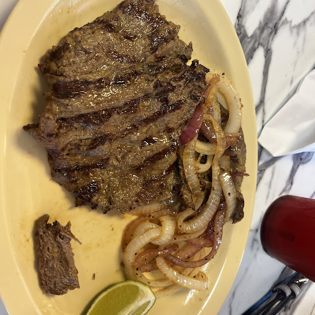 Carne Asada Grilled Skirt Steak with Sauteed Onions
