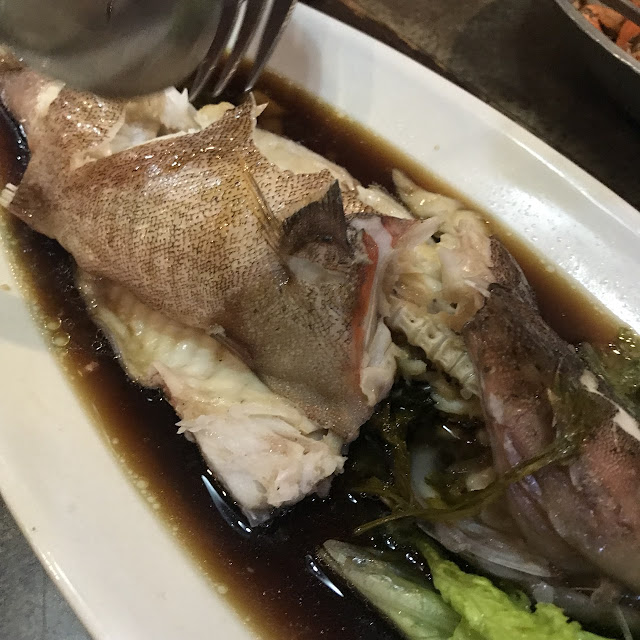 Steamed Lapulapu