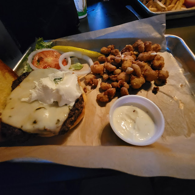 Jalapeño Popper Burger with Cheese Curds