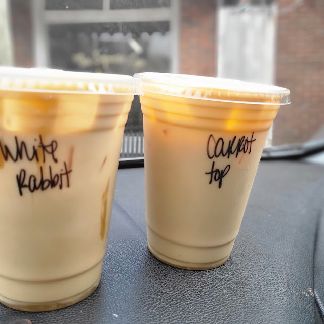 White Rabbit Frappe & Carrot Top Frappe
