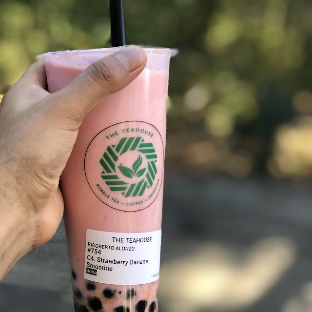 Red Guava Yogurt w Black Boba