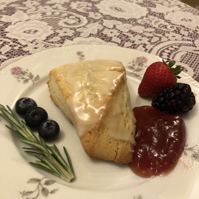 Choice of 2 Scones with Sides of Strawberry Preserves Lemon Curd and Cream