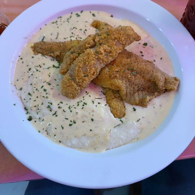 Fish and Grits w Creole Sauce