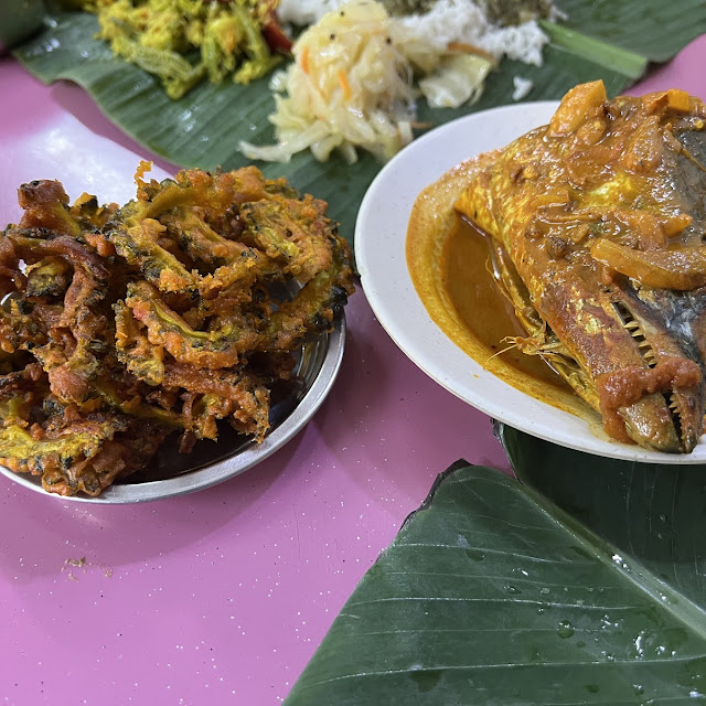 Fried Bitter Gourd and Fish Head Curry