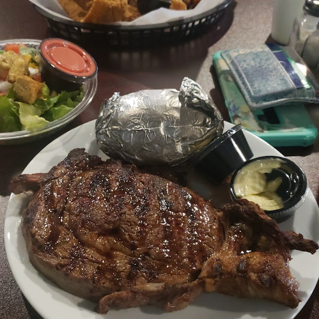 Rib Eye Steak and Baked Potato