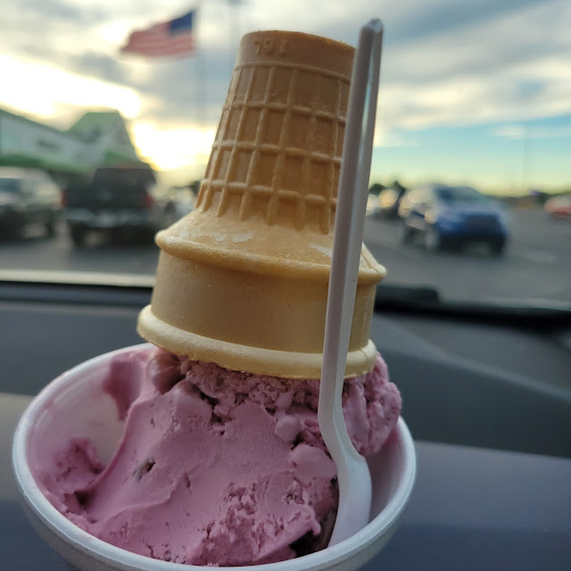 Black Cherry Ice Cream Cone